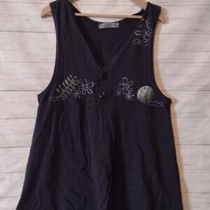 Blue Fish Dress and Leggings Vintage Sz. Small